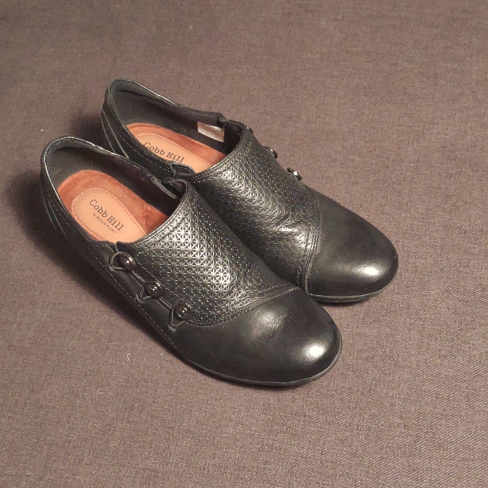 Rockport black clogs